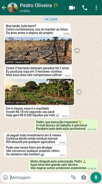 Depoimento de Pedro Oliveira sobre os resultados do projeto
