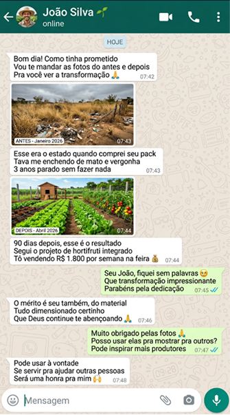 Depoimento de João Silva sobre os resultados do projeto